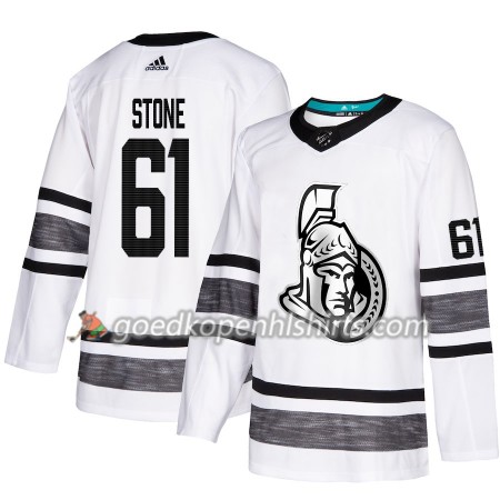 Ottawa Senators Mark Stone 61 2019 All-Star Adidas Wit Authentic Shirt - Mannen